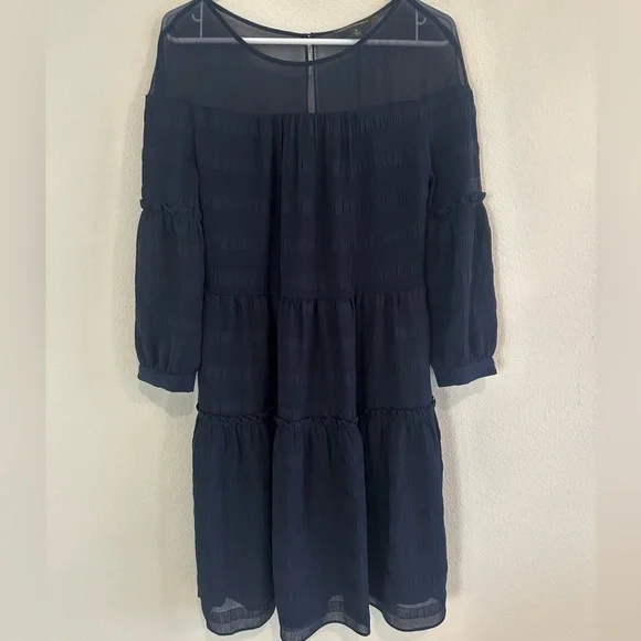 Banana Republic | Dresses | Banana Republic Navy Long Sleeve Dress |  Poshmark